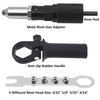 Professional Rivet Gun Adapter Kit With 4Pcs Different Matching Nozzle Bolts-Aroflit