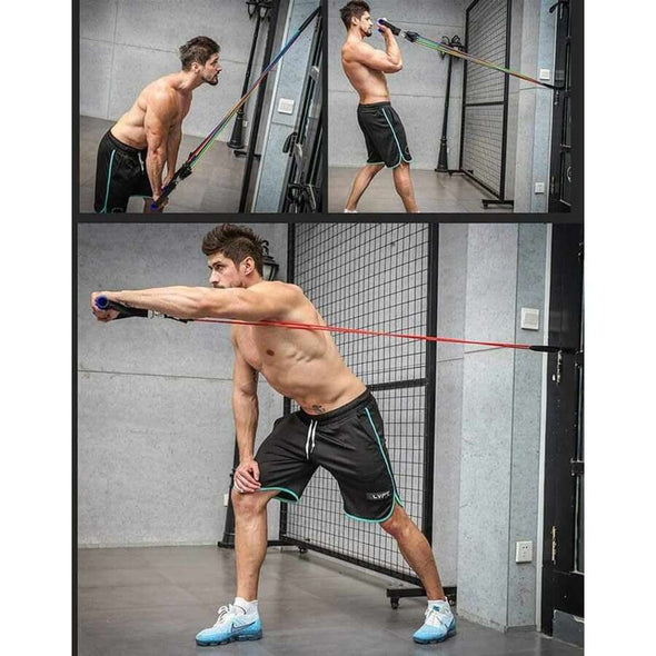 Resistance Band Set - Exercise Fitness Tube Workout Bands - Aroflit