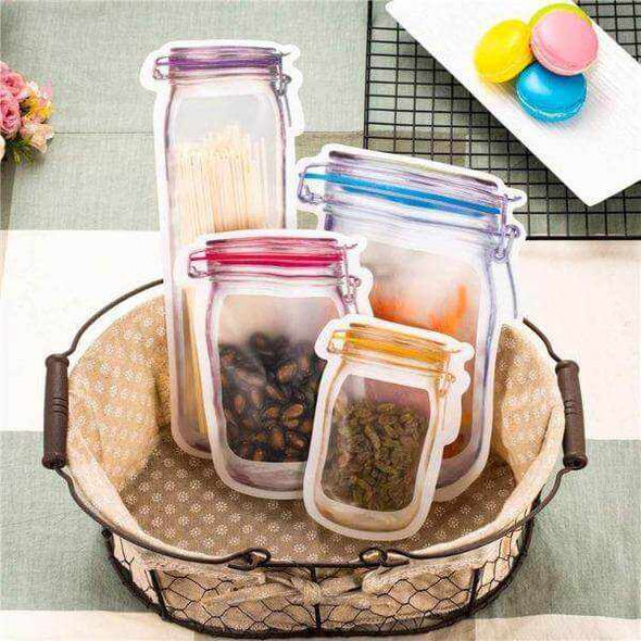 Reusable & Washable Premium Mason Jar Bags - Aroflit