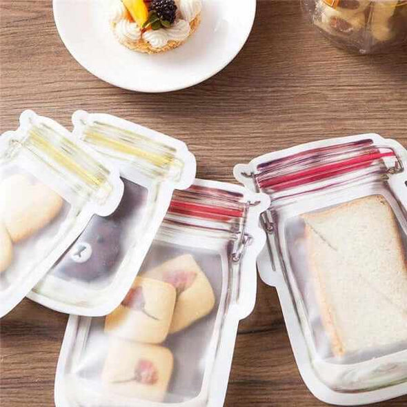 Reusable & Washable Premium Mason Jar Bags - Aroflit