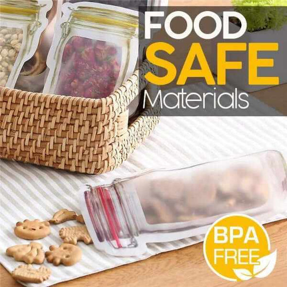 Reusable & Washable Premium Mason Jar Bags - Aroflit