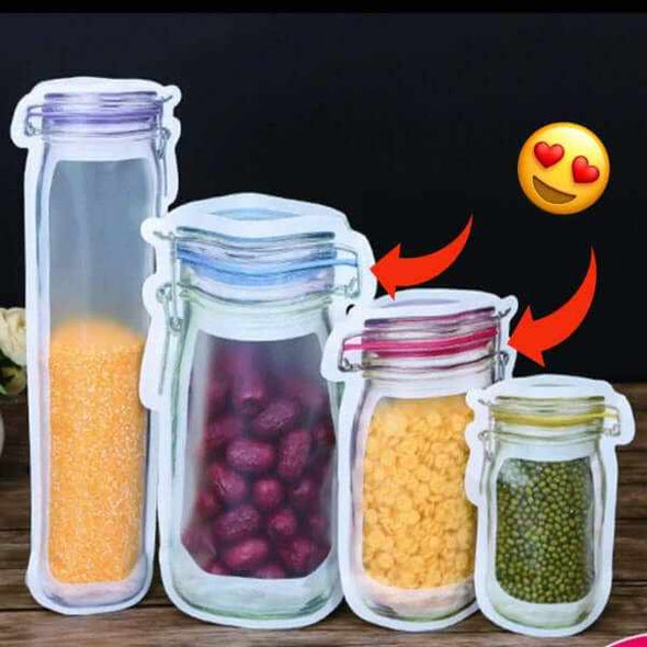 Reusable & Washable Premium Mason Jar Bags - Aroflit