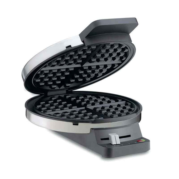 Round Waffle Maker - Best Belgian Classic Waffle Machine with 5-Setting Browning Control-Aroflit