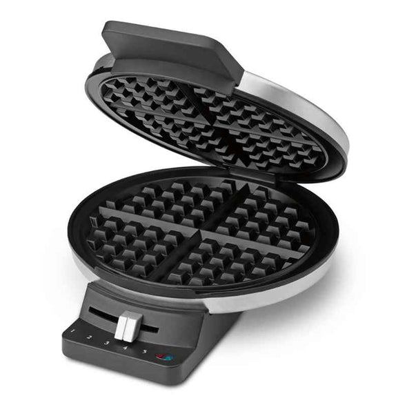 Round Waffle Maker - Best Belgian Classic Waffle Machine with 5 - Setting Browning Control - Aroflit