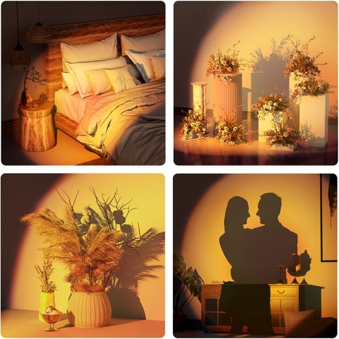 Sunset Projector Lamp - LED Night Light Floor Stand - Aroflit