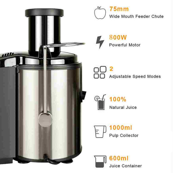 Self - Cleaning Juicer - Electric Fruit Juice Extractor Machine - Aroflit