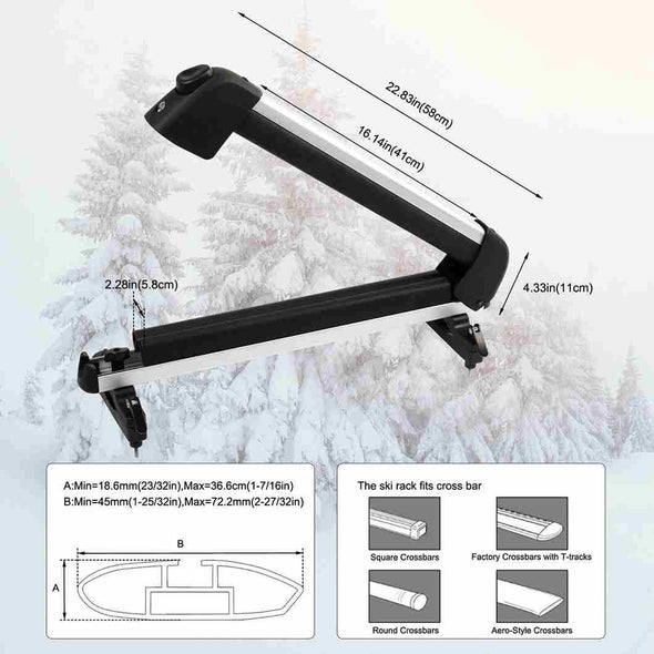 Ski & Snowboard Rack with Sliding - Out Feature - Aroflit