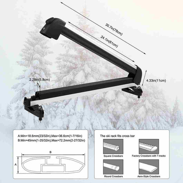Ski & Snowboard Rack with Sliding - Out Feature - Aroflit