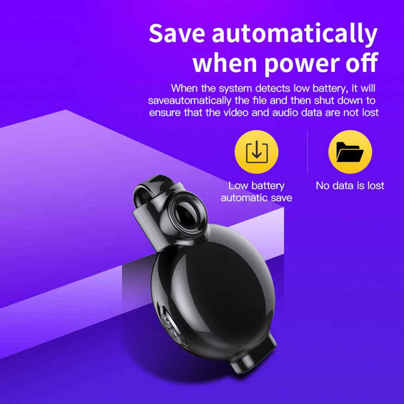 Small HD 1080P Wearable Mini Camera Video Voice Recorder Necklace - Aroflit