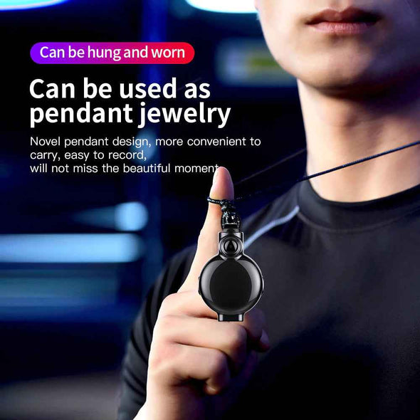Small HD 1080P Wearable Mini Camera Video Voice Recorder Necklace - Aroflit