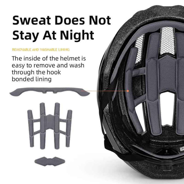 Smart Light Cycling Helmet Road Bike - Aroflit