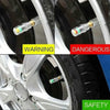 Smart Valve Stem Caps - Tire Pressure Monitor 3 Color Eye Alert - Aroflit
