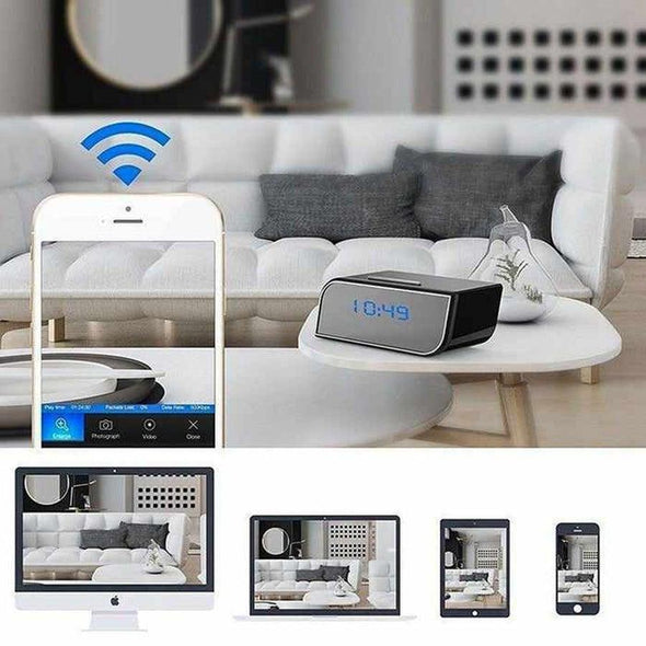 Smart WiFi Security Camera Digital Alarm Clock - Aroflit