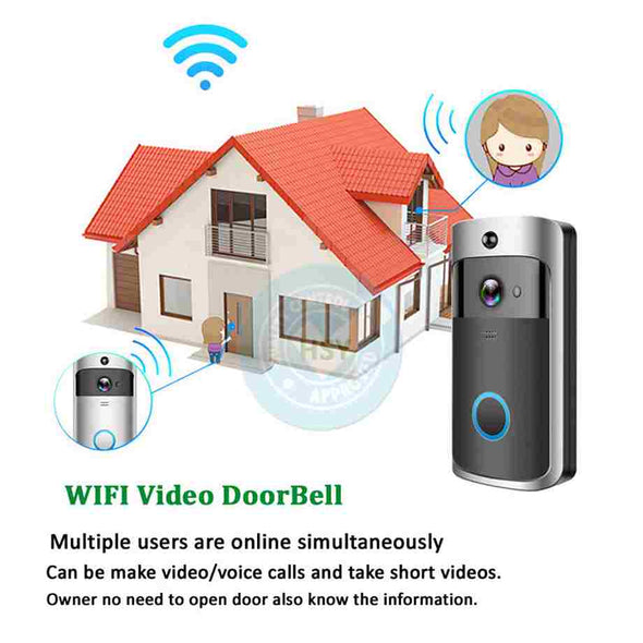 Smart Wifi Wireless Doorbell With Camera - Aroflit