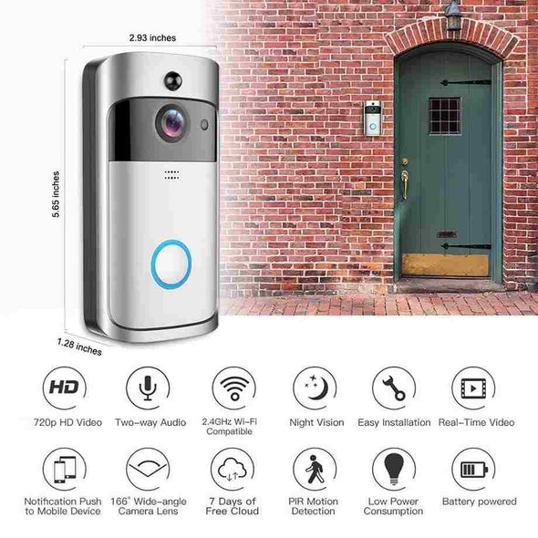 Smart Wifi Wireless Doorbell With Camera - Aroflit