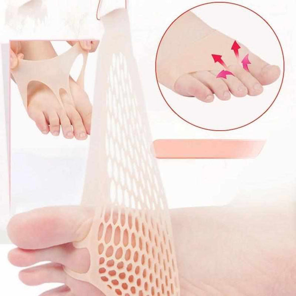 Soft Honeycomb Forefoot Pain Reliever Gel Pads (7 Pairs) - Aroflit