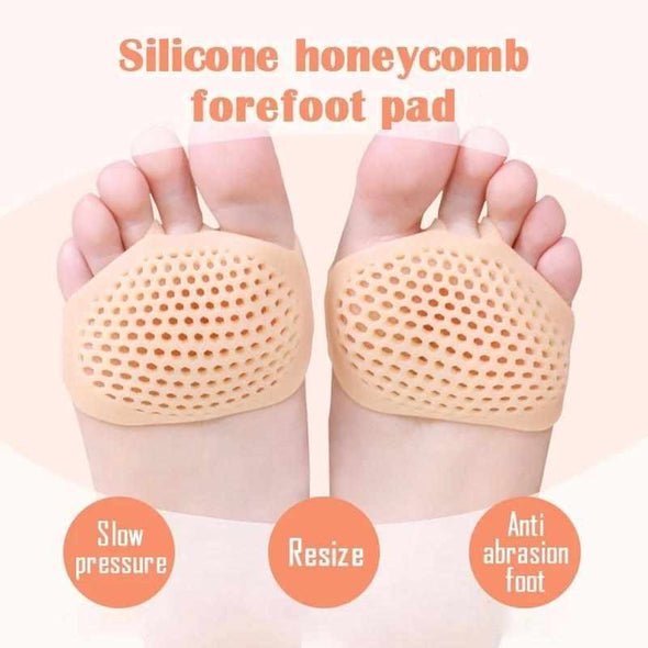Soft Honeycomb Forefoot Pain Reliever Gel Pads (7 Pairs) - Aroflit