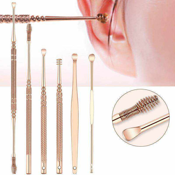 Stainless Steel Ear Wax Cleaning Set (6pc / set) - Aroflit