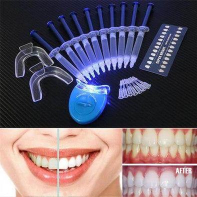 Teeth Whitening Oral Gel Polish Pen Kits with White Accelerator LED Light - Aroflit