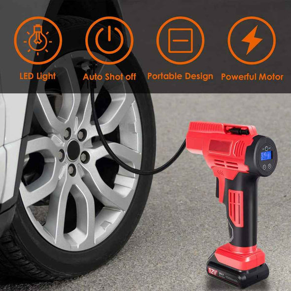 Tire Inflator Portable Air Compressor - Cordless air pump for cars tire - Aroflit