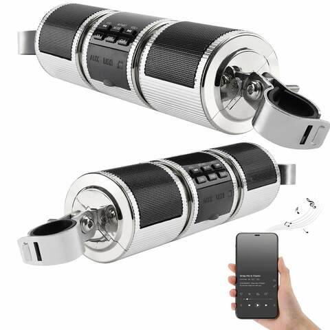 Waterproof Motorcycle Bluetooth Handlebar Speakers - Motorcycle Stereo Speaker - Aroflit